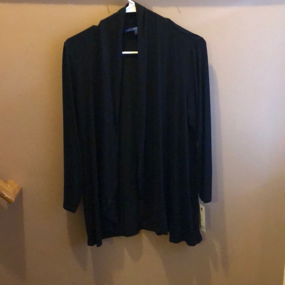 black cardigan